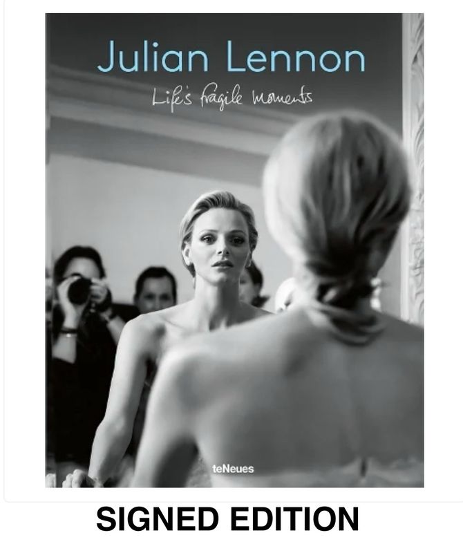 SIGNED Julian Lennon Life’s Fragile Moments Hand Signed First Edition Hardback Hardcover Photography Book Autographed Political Memoir Memorabilia COA AFTAL