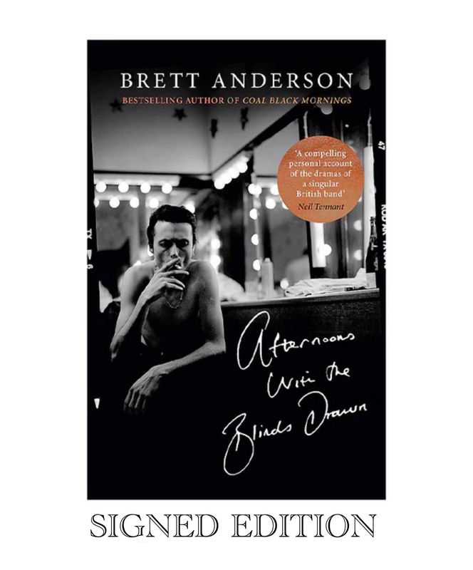 SIGNED Brett Anderson - Afternoons with the Blinds Drawn (Paperback) First Edition Autobiography Book Autographed Memoir Suede Music Memorabilia COA AFTAL