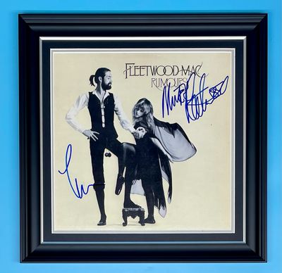 Fleetwood Mac Signed Photo In Luxury Handmade Wooden Frame & AFTAL Member Certificate Of Authenticity Rumours Poster Music Memorabilia Autograph