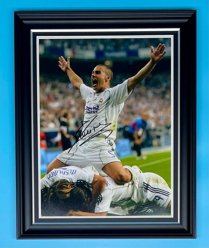 Fabio Cannavaro Signed Photo In Luxury Handmade Wooden Frame & AFTAL Member Certificate Of Authenticity Real Madrid Poster Football Soccer Memorabilia Autograph