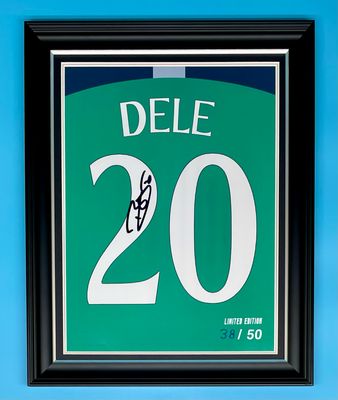 Dele Alli Signed Photo In Luxury Handmade Wooden Frame & AFTAL Member Certificate Of Authenticity Tottenham Spurs Poster Football Soccer Memorabilia Autograph