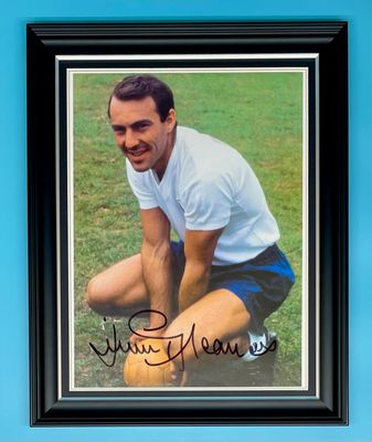 Jimmy Greaves Signed Photo In Luxury Handmade Wooden Frame & AFTAL Member Certificate Of Authenticity Tottenham Spurs Poster Football Soccer Memorabilia Autograph