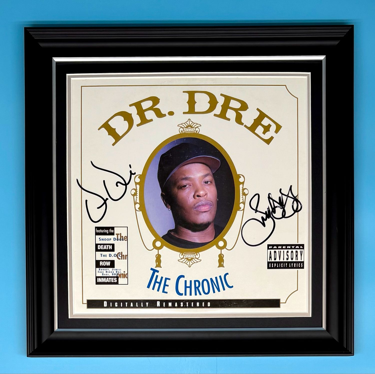 Snoop Dogg & Dr Dre Signed Photo In Luxury Handmade Wooden Frame With Beckett Verification & AFTAL Member Certificate Of Authenticity The Chronic Poster Music Memorabilia Autograph Auto
