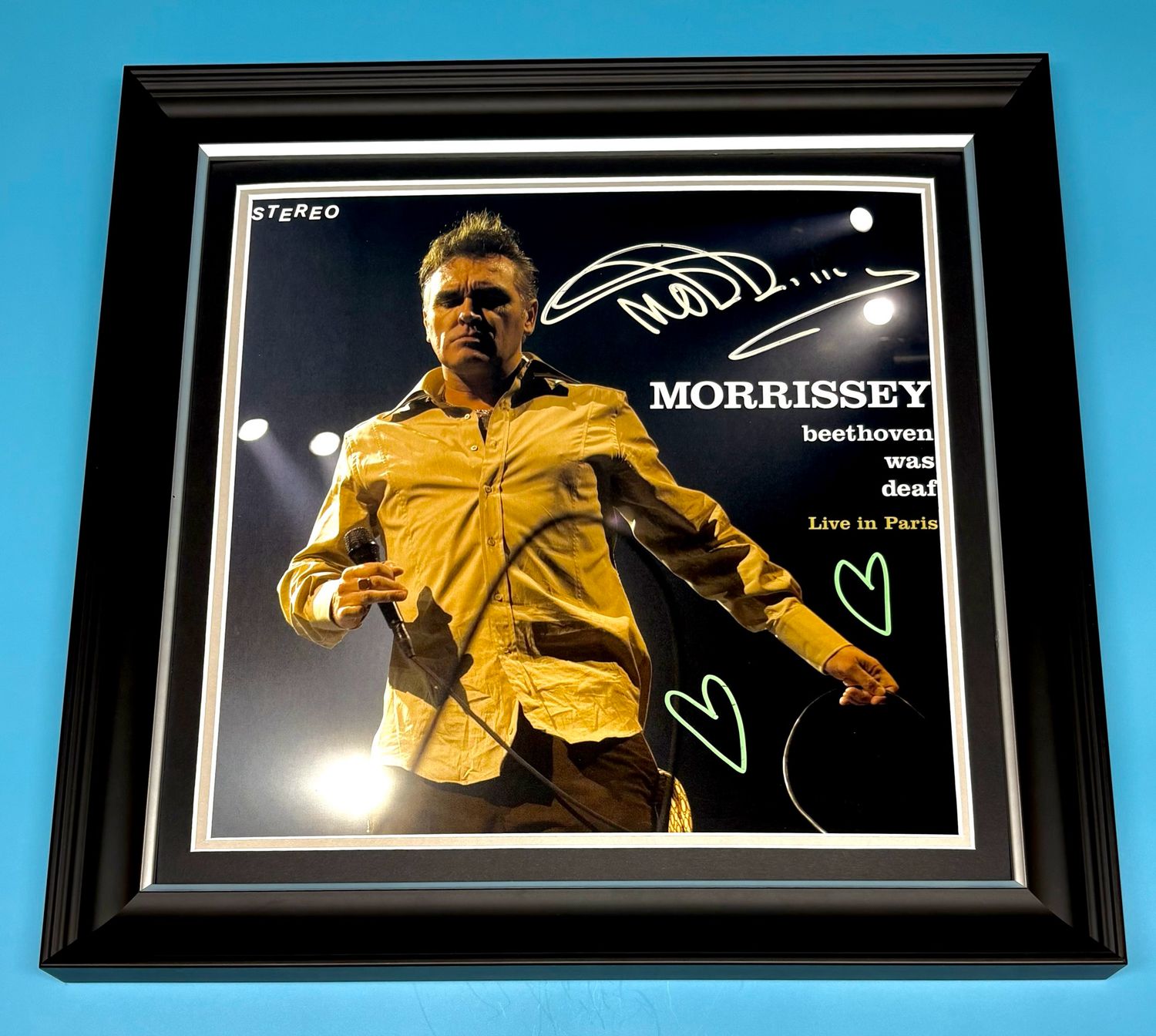 Morrissey Signed & Framed Photo & COA