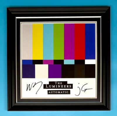 The Lumineers Signed Photo In Luxury Handmade Wooden Frame & AFTAL Member Certificate Of Authenticity Automatic Poster Music Memorabilia Autograph Auto