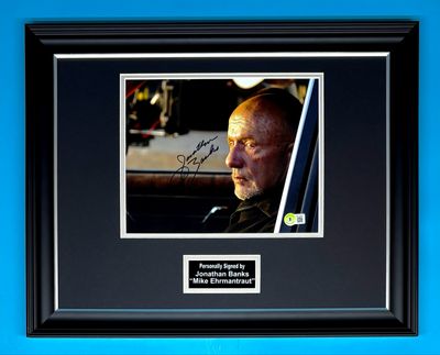 Jonathan Banks Signed Photo In Luxury Handmade Wooden Frame With Beckett Verification & AFTAL Member Certificate Of Authenticity Breaking Bad Poster Movie Film TV Memorabilia Autograph