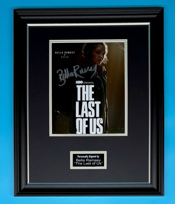 Bella Ramsey Signed Photo In Luxury Handmade Wooden Frame & AFTAL Member Certificate Of Authenticity The Last Of Us Poster Movie Film TV Memorabilia Autograph Auto