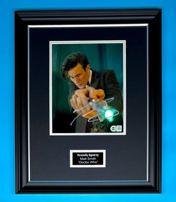 Matt Smith Signed Photo In Luxury Handmade Wooden Frame With SWAU Verification & AFTAL Member Certificate Of Authenticity Doctor Who Poster Movie Film TV Memorabilia Autograph Auto