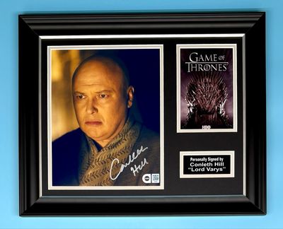 Conleth Hill Signed Photo In Luxury Handmade Wooden Frame With SWAU Verification & AFTAL Member Certificate Of Authenticity Game Of Thrones Poster Movie Film TV Memorabilia Autograph Auto