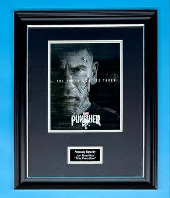 Jon Bernthal Signed Photo In Luxury Handmade Wooden Frame & AFTAL Member Certificate Of Authenticity The Punisher Poster Movie Film TV Memorabilia Autograph Auto
