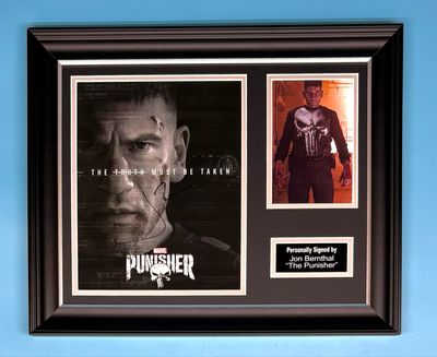 Jon Bernthal Signed Photo In Luxury Handmade Wooden Frame & AFTAL Member Certificate Of Authenticity The Punisher Poster Movie Film TV Memorabilia Autograph Auto