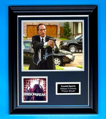 William Fichtner Signed Photo In Luxury Handmade Wooden Frame & AFTAL Member Certificate Of Authenticity Prison Break Poster Movie Film TV Memorabilia Autograph Auto