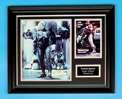 Peter Weller Signed Photo In Luxury Handmade Wooden Frame & AFTAL Member Certificate Of Authenticity Robocop Poster Movie Film TV Memorabilia Autograph Auto