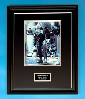 Peter Weller Signed Photo In Luxury Handmade Wooden Frame & AFTAL Member Certificate Of Authenticity Robocop Poster Movie Film TV Memorabilia Autograph Auto