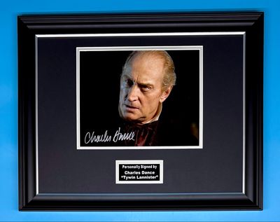 Charles Dance Signed Photo In Luxury Handmade Wooden Frame & AFTAL Member Certificate Of Authenticity Game Of Thrones Poster Movie Film TV Memorabilia Autograph Auto