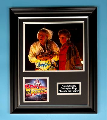 Christopher Lloyd Signed Photo In Luxury Handmade Wooden Frame & AFTAL Member Certificate Of Authenticity Back To The Future Poster Movie Film TV Memorabilia Autograph Auto