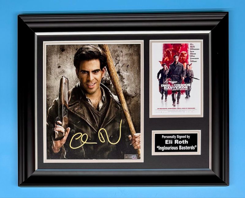 Eli Roth Signed Photo In Luxury Handmade Wooden Frame & AFTAL Member Certificate Of Authenticity Inglourious Basterds Poster Movie Film TV Memorabilia Autograph Auto