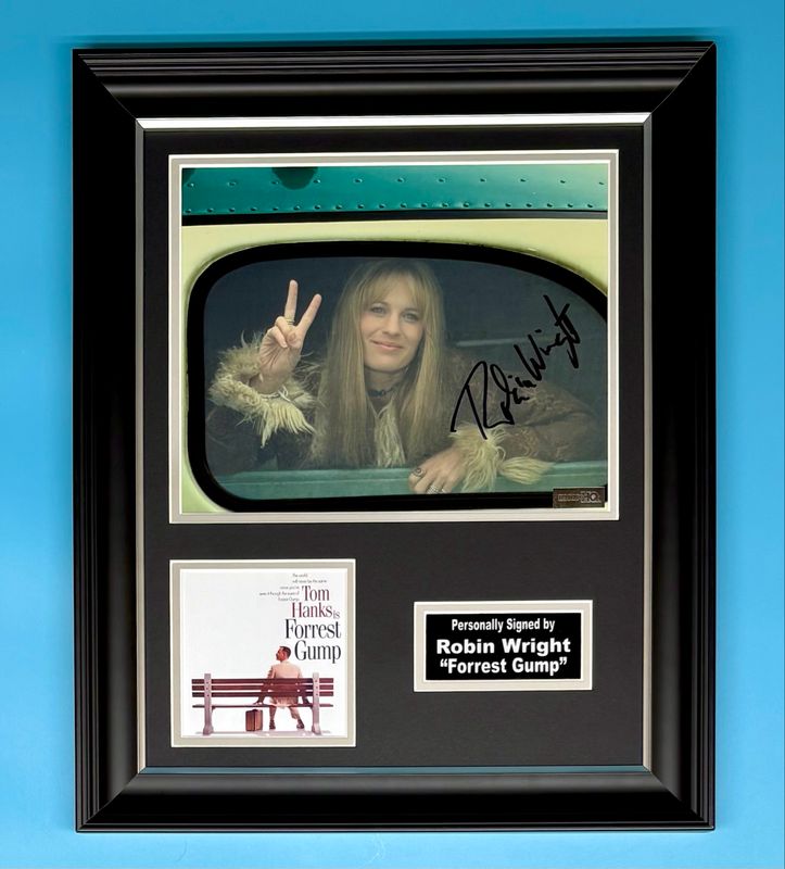 Robin Wright Signed Photo In Luxury Handmade Wooden Frame & AFTAL Member Certificate Of Authenticity Forrest Gump Poster Movie Film TV Memorabilia Autograph Auto