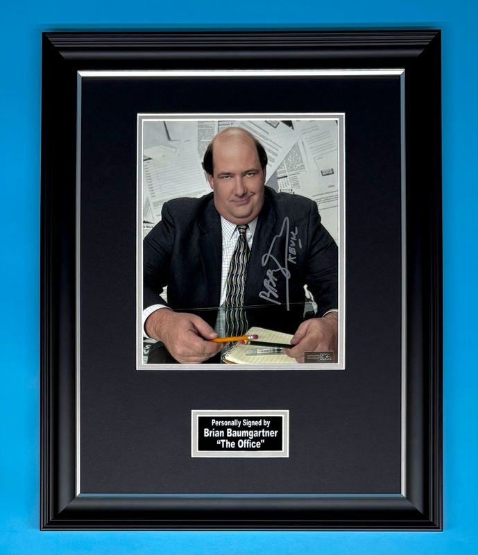 Brian Baumgartner Signed Photo In Luxury Handmade Wooden Frame & AFTAL Member Certificate Of Authenticity The Office Poster Movie Film TV Memorabilia Autograph Auto
