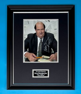Brian Baumgartner Signed Photo In Luxury Handmade Wooden Frame & AFTAL Member Certificate Of Authenticity The Office Poster Movie Film TV Memorabilia Autograph Auto