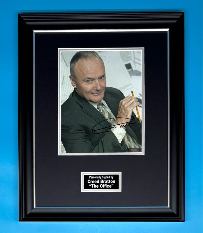 Creed Bratton Signed Photo In Luxury Handmade Wooden Frame & AFTAL Member Certificate Of Authenticity The Office Poster Movie Film TV Memorabilia Autograph Auto