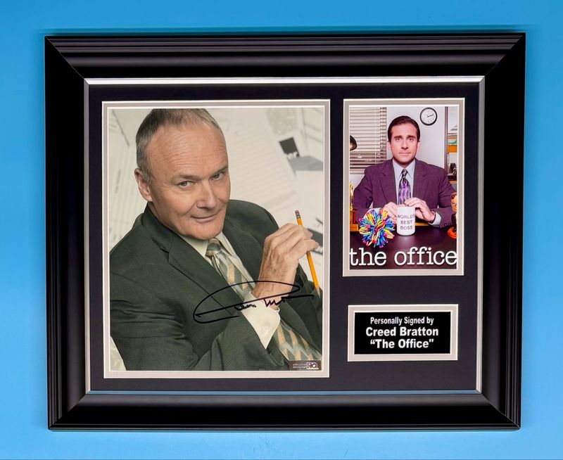Creed Bratton Signed Photo In Luxury Handmade Wooden Frame & AFTAL Member Certificate Of Authenticity The Office Poster Movie Film TV Memorabilia Autograph Auto