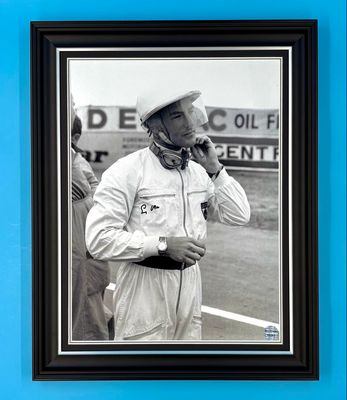 Stirling Moss Signed Photo In Luxury Handmade Wooden Frame & AFTAL Member Certificate Of Authenticity Poster Formula One Memorabilia Autograph Auto