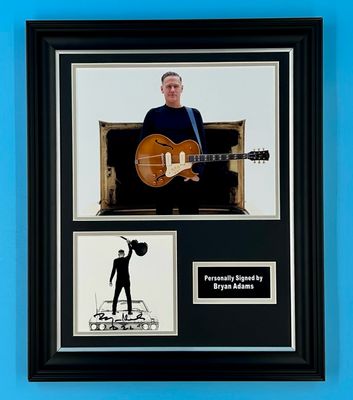 Bryan Adams Signed Photo In Luxury Handmade Wooden Frame & AFTAL Member Certificate Of Authenticity So Happy It Hurts Poster Music Memorabilia Autograph Auto
