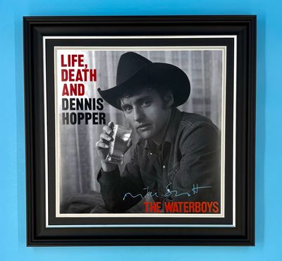 The Waterboys Signed Photo In Luxury Handmade Wooden Frame & AFTAL Member Certificate Of Authenticity Life, Death And Dennis Hopper Poster Music Memorabilia Mike Scott Autograph Auto