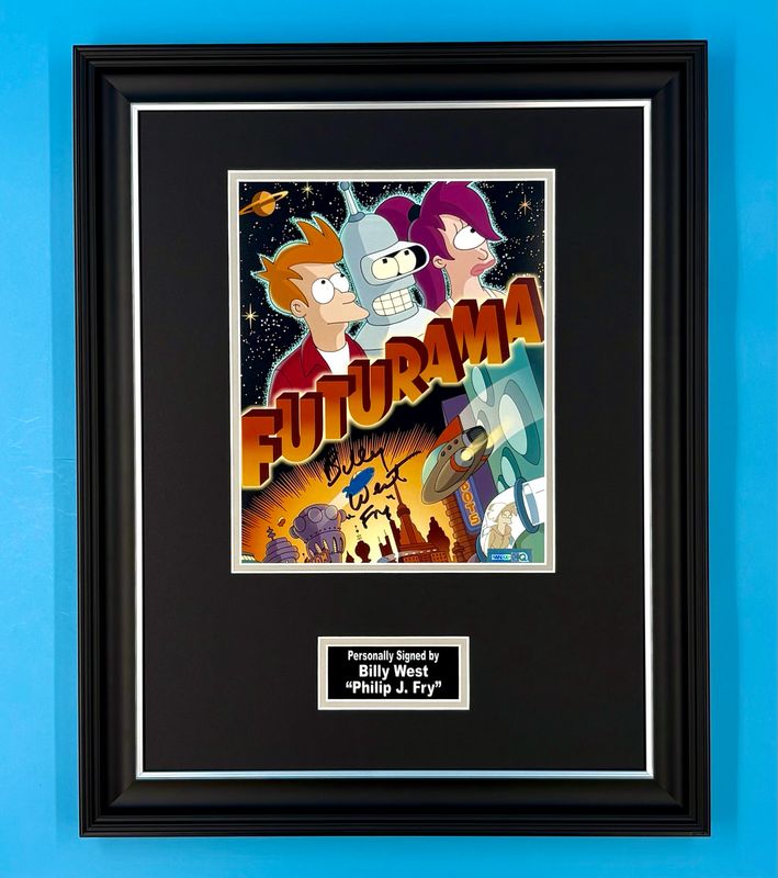 Billy West Signed Photo In Luxury Handmade Wooden Frame & AFTAL Member Certificate Of Authenticity Futurama Poster Movie Film TV Memorabilia Autograph Auto