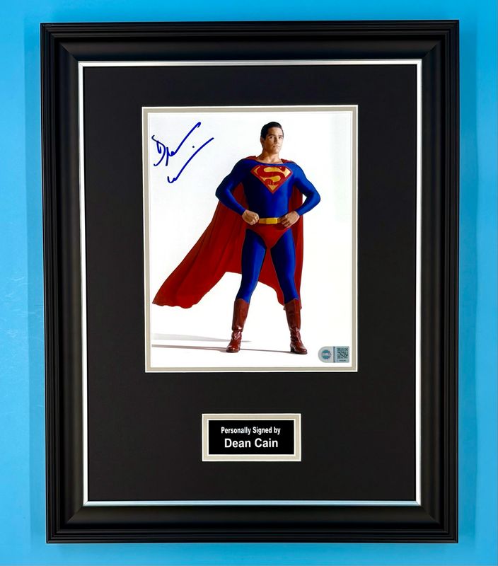 Dean Cain Signed Photo In Luxury Handmade Wooden Frame With SWAU Verification & AFTAL Member Certificate Of Authenticity Superman Poster Movie Film TV Memorabilia Autograph Auto