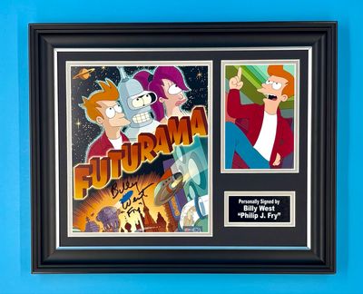 Billy West Signed Photo In Luxury Handmade Wooden Frame & AFTAL Member Certificate Of Authenticity Futurama Poster Movie Film TV Memorabilia Autograph Auto