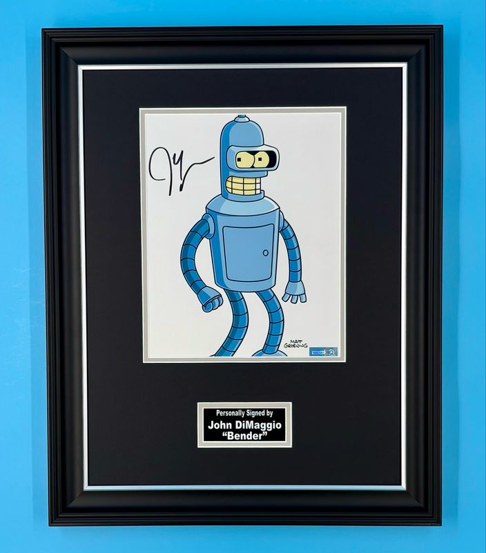John DiMaggio Signed Photo In Luxury Handmade Wooden Frame & AFTAL Member Certificate Of Authenticity Futurama Poster Movie Film TV Memorabilia Autograph Auto