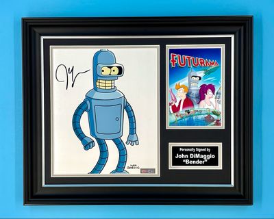 John DiMaggio Signed Photo In Luxury Handmade Wooden Frame & AFTAL Member Certificate Of Authenticity Futurama Poster Movie Film TV Memorabilia Autograph Auto