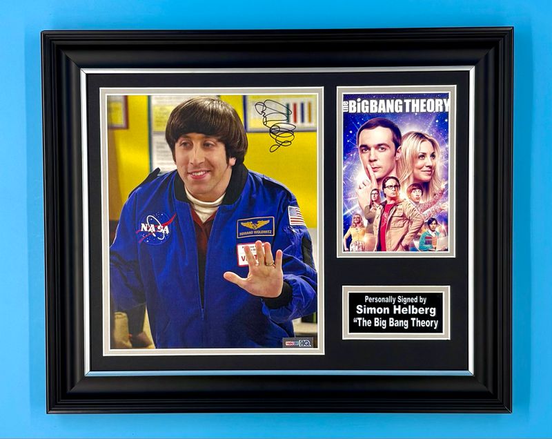 Simon Helberg Signed Photo In Luxury Handmade Wooden Frame & AFTAL Member Certificate Of Authenticity The Big Bang Theory Poster Movie Film TV Memorabilia Autograph Auto