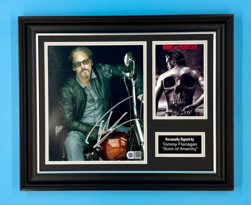 Tommy Flanagan Signed Photo In Luxury Handmade Wooden Frame With SWAU Verification & AFTAL Member Certificate Of Authenticity Sons Of Anarchy Poster Movie Film TV Memorabilia Autograph Auto