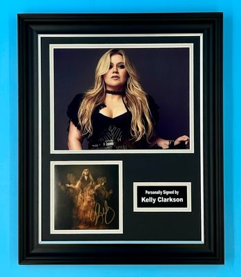 Kelly Clarkson Signed Photo In Luxury Handmade Wooden Frame & Certificate Of Authenticity Chemistry Poster Music Memorabilia Autograph Auto