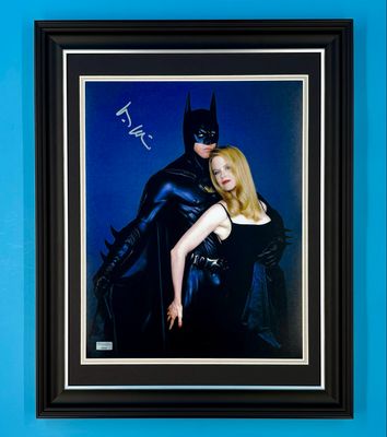 Val Kilmer Signed Photo In Luxury Handmade Wooden Frame & Certificate Of Authenticity Batman Forever Poster Movie Film TV Memorabilia Autograph Auto