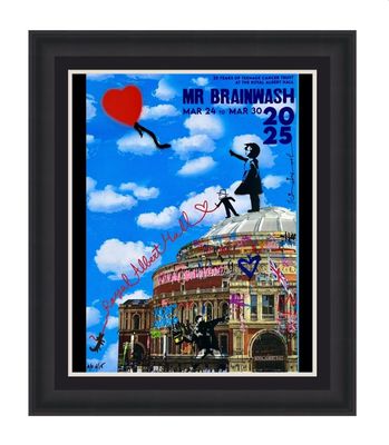 MR BRAINWASH Hand Signed ARTIST PROOF Limited & Numbered Edition Autographed Teenage Cancer Trust Event Poster Print A2 Music Memorabilia Certified