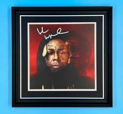 Lil Wayne Signed Photo In Luxury Handmade Wooden Frame & Certificate Of Authenticity Tha Carter VI Poster Music Memorabilia Autograph Auto