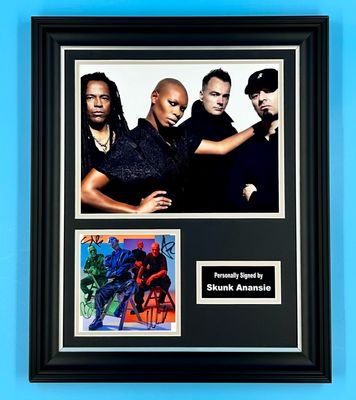 Skunk Anansie Signed Photo In Luxury Handmade Wooden Frame & Certificate Of Authenticity Poster Music Memorabilia Autograph Auto