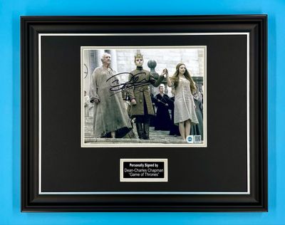 Dean Charles Chapman Signed Photo In Luxury Handmade Wooden Frame With SWAU Verification & Certificate Of Authenticity Game Of Thrones Poster Movie Film TV Memorabilia Autograph Auto
