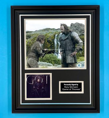 Rory McCann Signed Photo In Luxury Handmade Wooden Frame With SWAU Verification & Certificate Of Authenticity Game Of Thrones Poster Movie Film TV Memorabilia Autograph Auto