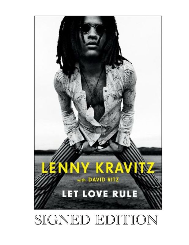 LENNY KRAVITZ (WEB EXCLUSIVE) - SIGNED FIRST EDITION - Let Love Rule - Hardcover Autobiography Book Hardback Autographed Music Memorabilia Certified (LAST COPY)