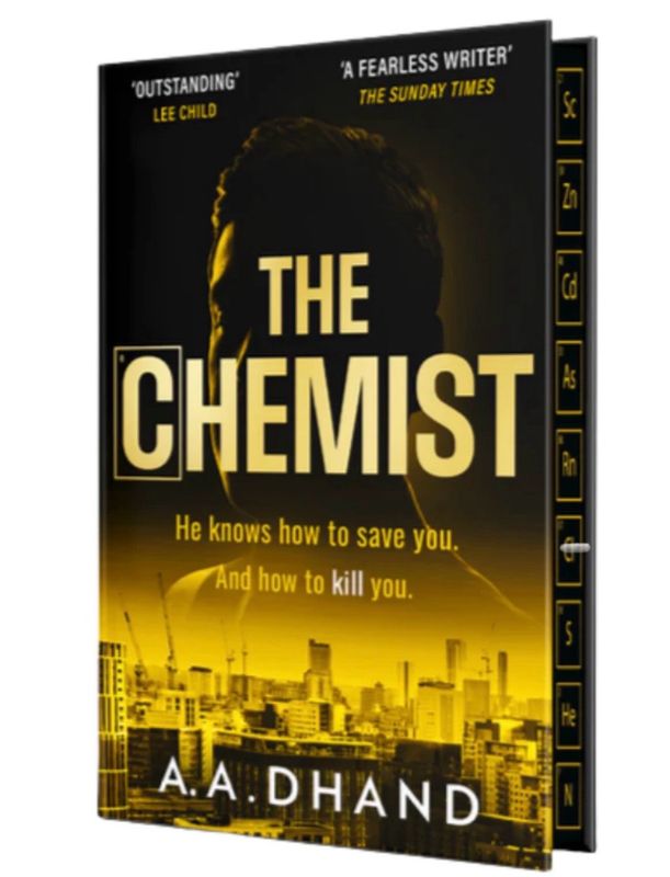SIGNED & NUMBERED A. A. Dhand The Chemist Hand Signed Limited Edition 1489/1500 Hardback Hardcover Novel Book Autographed Memorabilia COA Certified