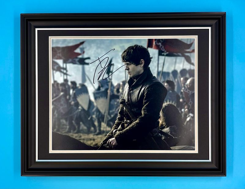 Iwan Rheon Signed Photo In Luxury Handmade Wooden Frame & Certificate Of Authenticity Game Of Thrones Poster Movie Film TV Memorabilia Autograph Auto