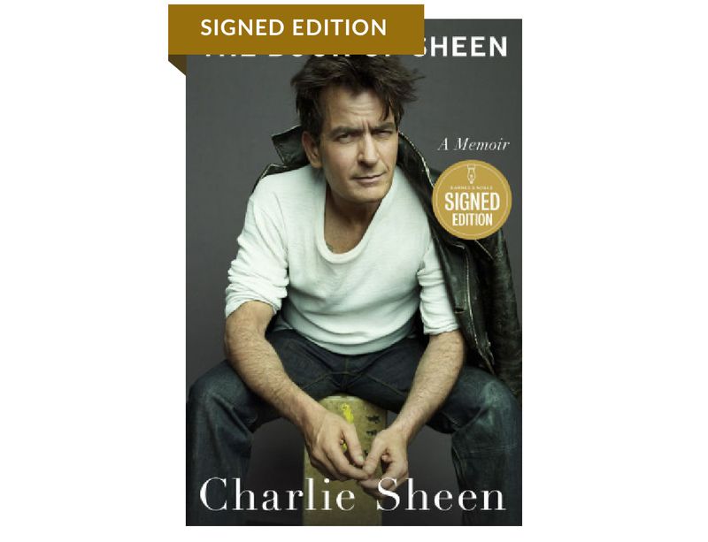 SIGNED PREORDER (SEPT 25) - Charlie Sheen “The Book of Sheen” Hand Signed Memoir Hardcover Hardback Book Autographed Movie Memorabilia Certified
