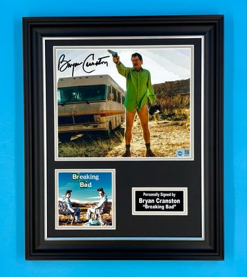Bryan Cranston Signed Photo In Luxury Handmade Wooden Frame With SWAU Verification & Certificate Of Authenticity Breaking Bad Poster Movie Film TV Memorabilia Walter White Autograph Auto