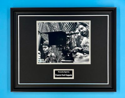 Francis Ford Coppola Signed Photo In Luxury Handmade Wooden Frame With SWAU Verification & Certificate Of Authenticity Apocalypse Now Poster Movie Film TV Memorabilia Autograph Auto