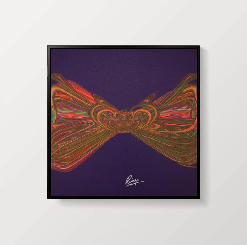 Ringo Starr Signed Octopus’s Garden Limited Edition Sound Wave Artwork In Luxury Fine Art Framed Canvass With Full Verification & Certificate Of Authenticity The Beatles Autograph Auto